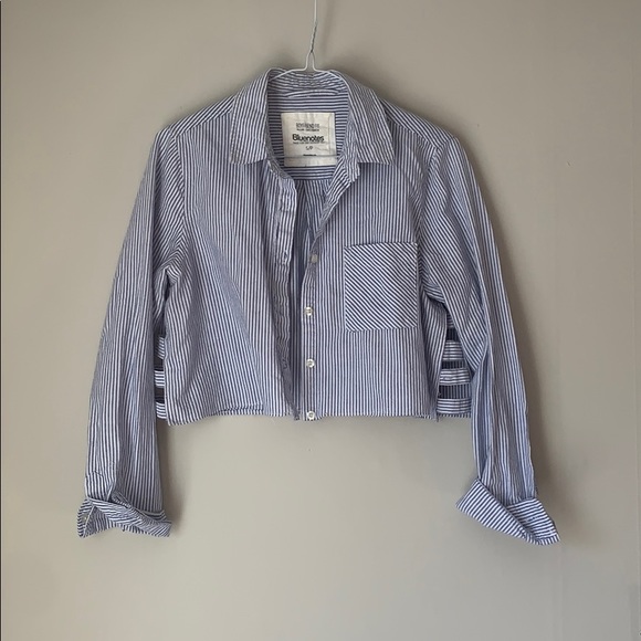 Reworked striped button up - Picture 1 of 3